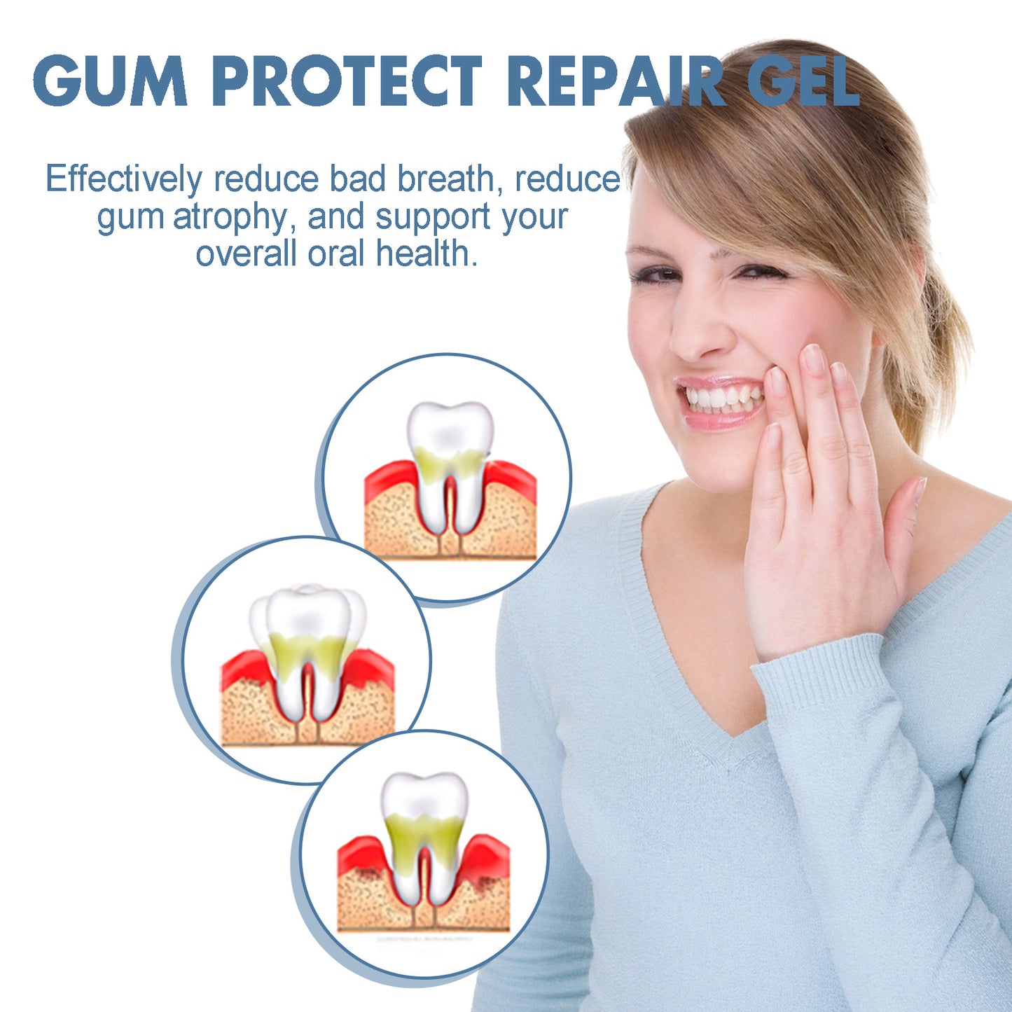 Boueach Gingival Repair gel Deep Cleaning Tooth Dirt Care Gingival Fresh Breath Care gel